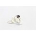 Women's Ring 925 Sterling Silver Natural cat's eye gem stone A 139